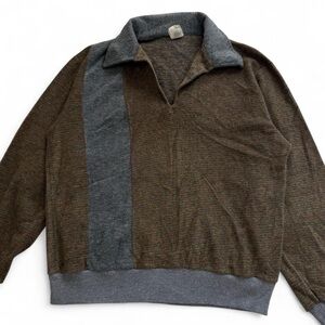 vintage 70s big sur colorful funky stripped sweater size large